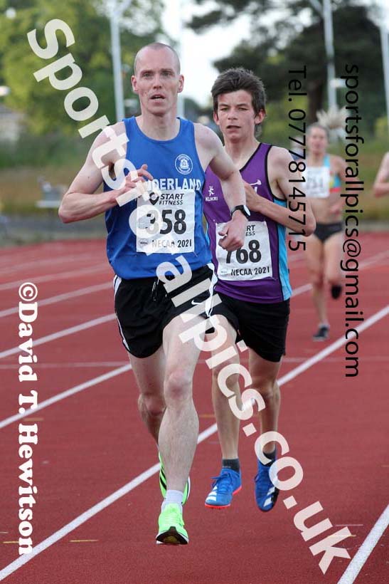 3000 metres, 2021 North East Grand Prix No.4, Monkton, Wednesday, June 30th. Photo: David T. Hewitson/Sports for All Pics